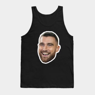 TRAVIS KELCE Floating Head | Smiling Travis / Taylor Swift's Boyfriend Tank Top